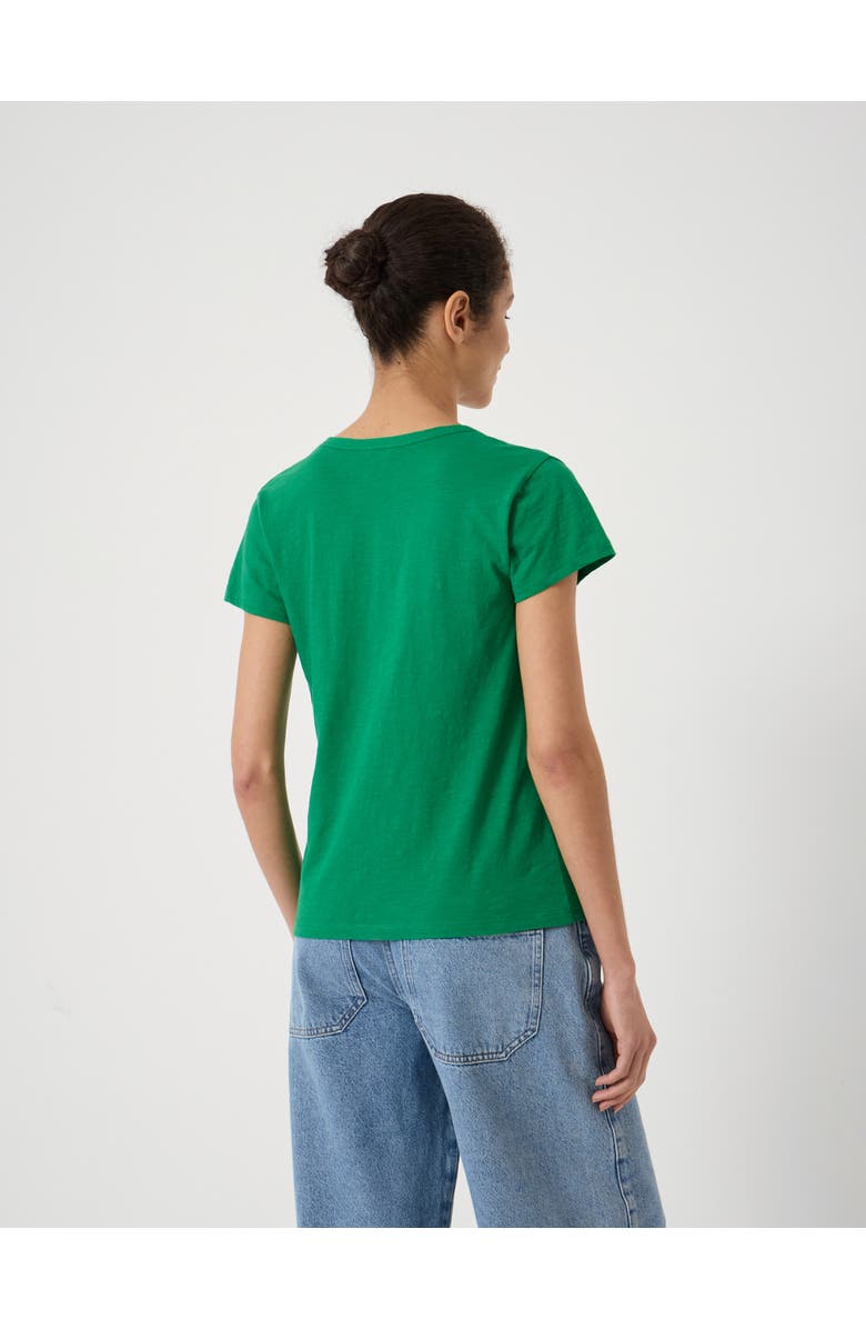Hush Slim Fit Slub Cotton V-Neck T-shirt, Alternate, color, Bright Green