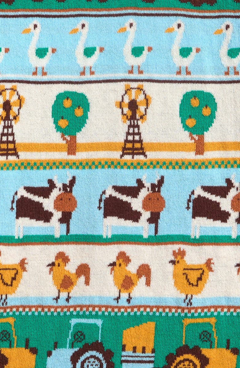 NEXT Kids' Farm Fair Isle Sweater, Alternate, color, Bluednu