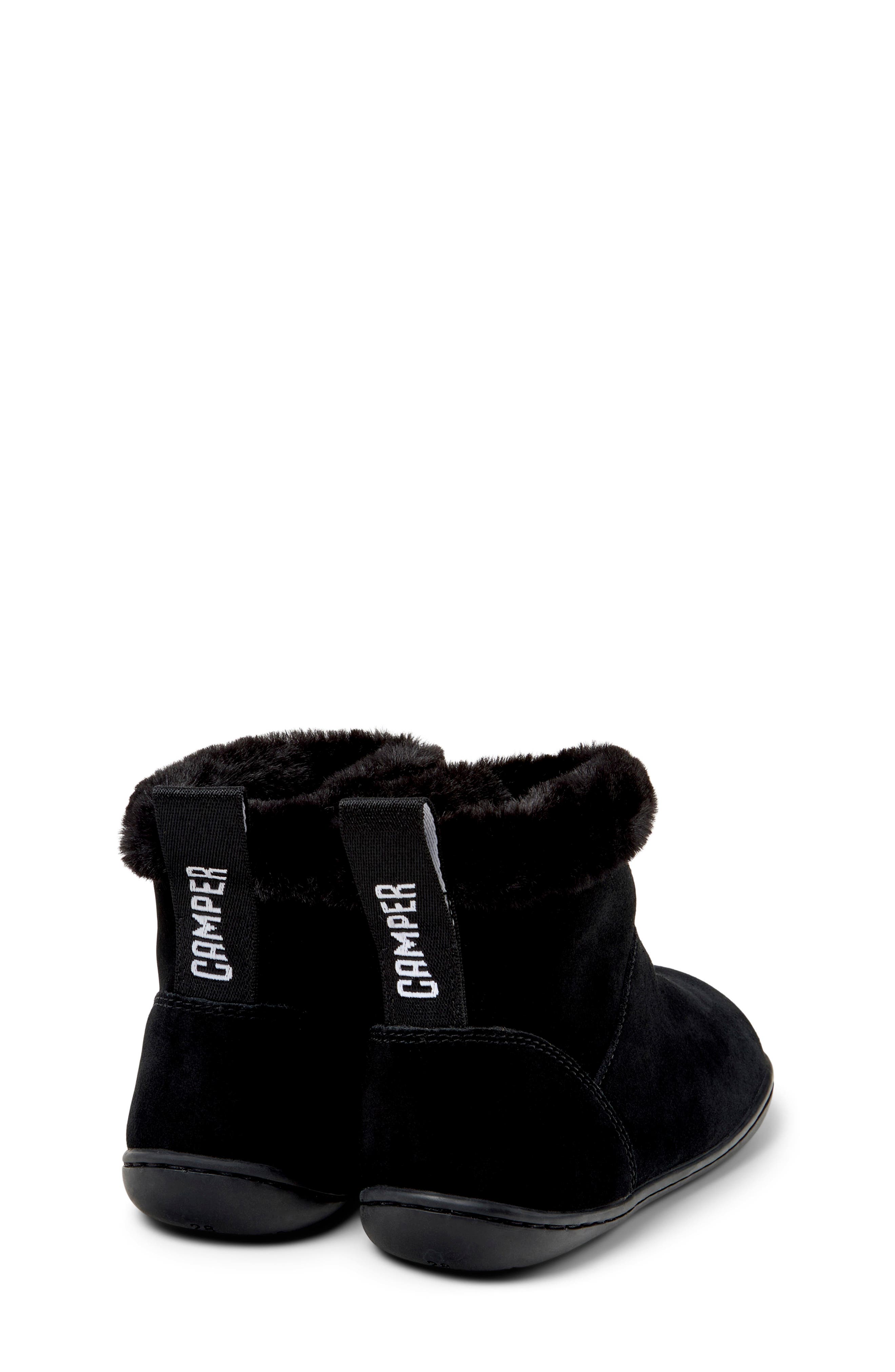 Kids' Peu Cami Faux Fur Lined Boot, Alternate, color, BLACK