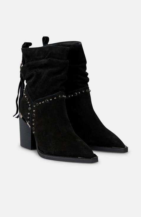 Tassel Studed Ankle Boot