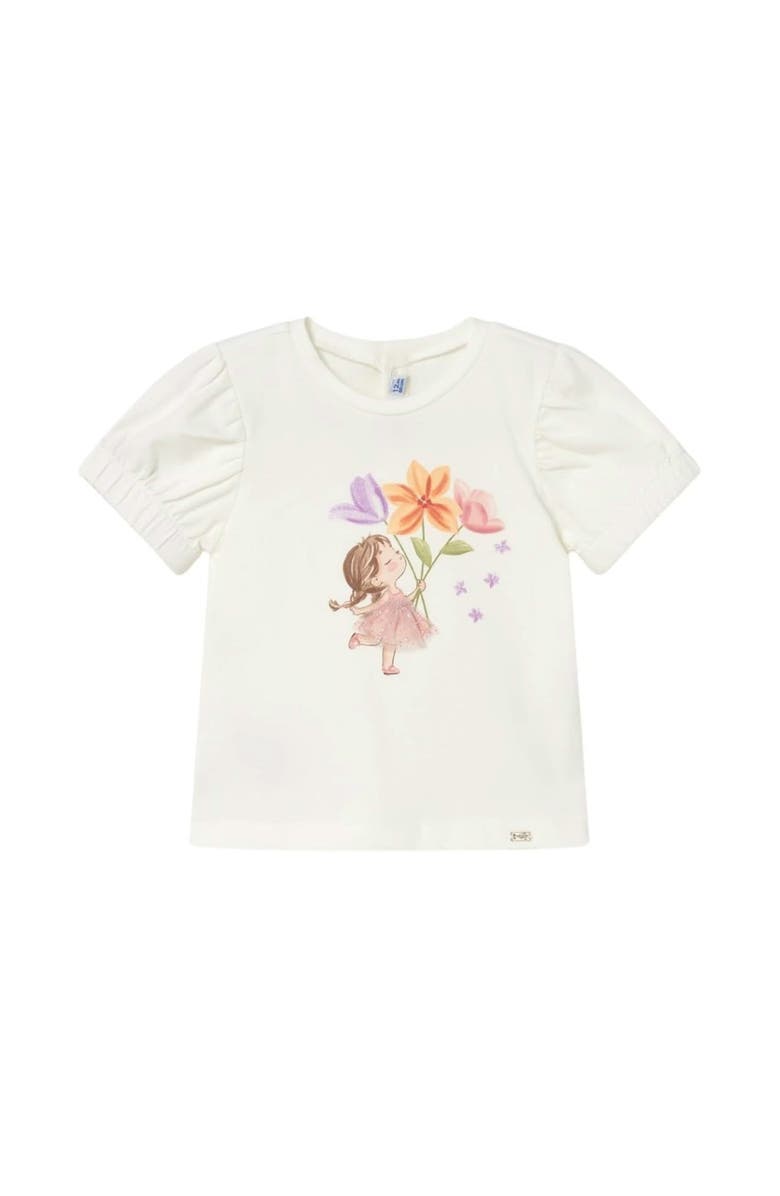 Mayoral Doll T-Shirt, Main, color, White