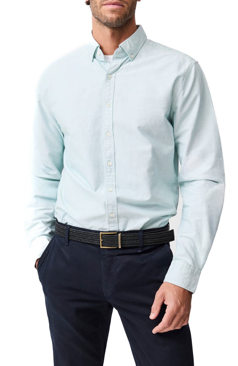 Rodd & Gunn Cambridge Original Fit Button-Down Oxford Shirt, Main, color, Fern