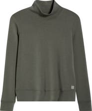 MPG Dreamweave Recycled Polyester Blend Mock Neck Sweatshirt