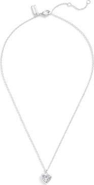 COACH Crystal Heart Pendant Necklace