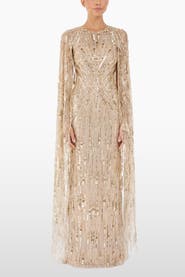 Jenny Packham Elio Sequin-Embellished Maxi Dress