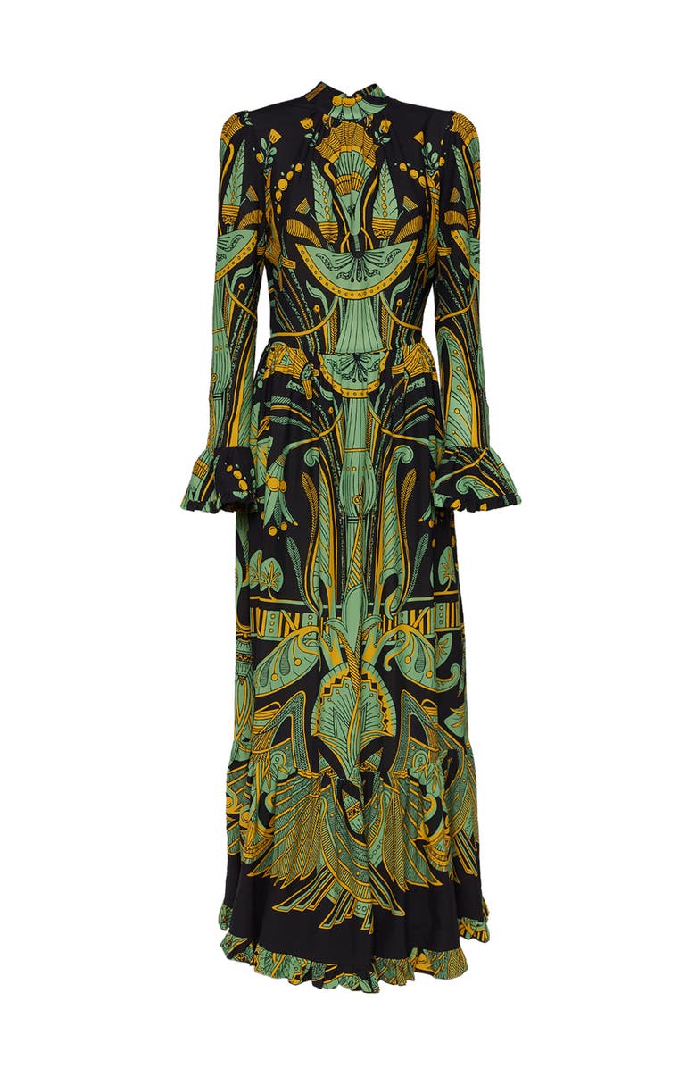 La DoubleJ Visconti Dress, Alternate, color, The Nile Placée Black