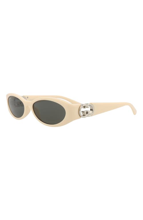 Gucci 54mm Oval Sunglasses In Gray