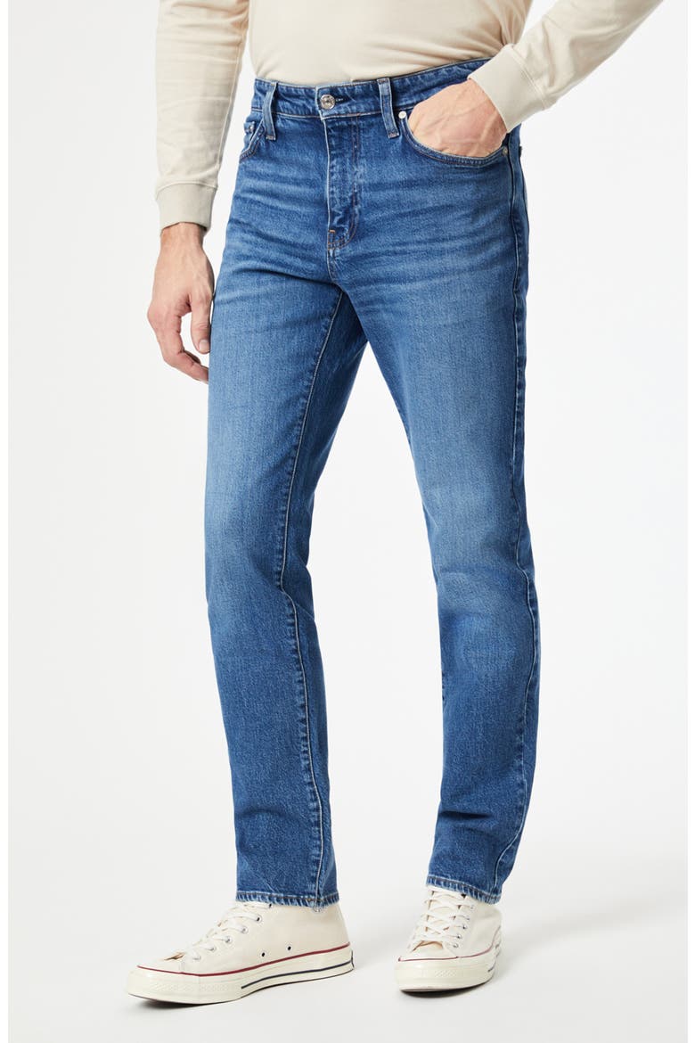 Steve Athletic Fit Jeans, Alternate, color, DARK BRUSHED RECYCLED BLUE