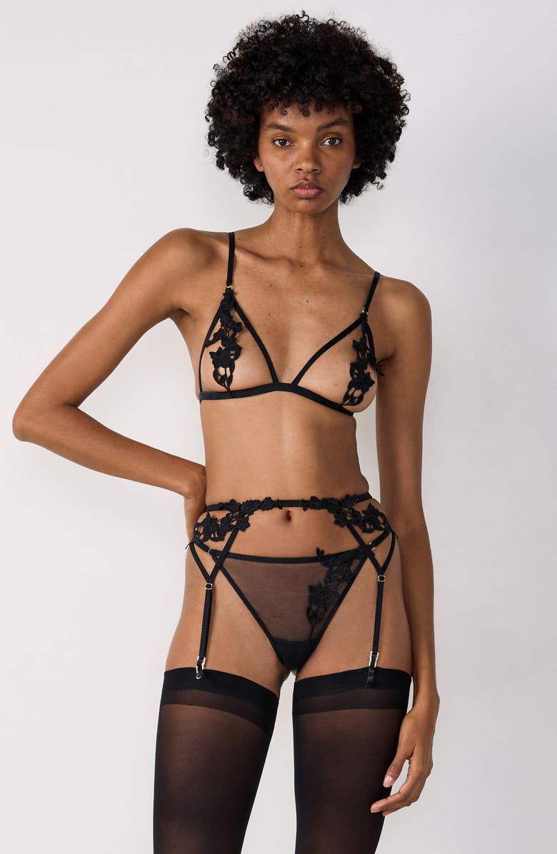 Etam Devoilee Garter Belt, Alternate, color,