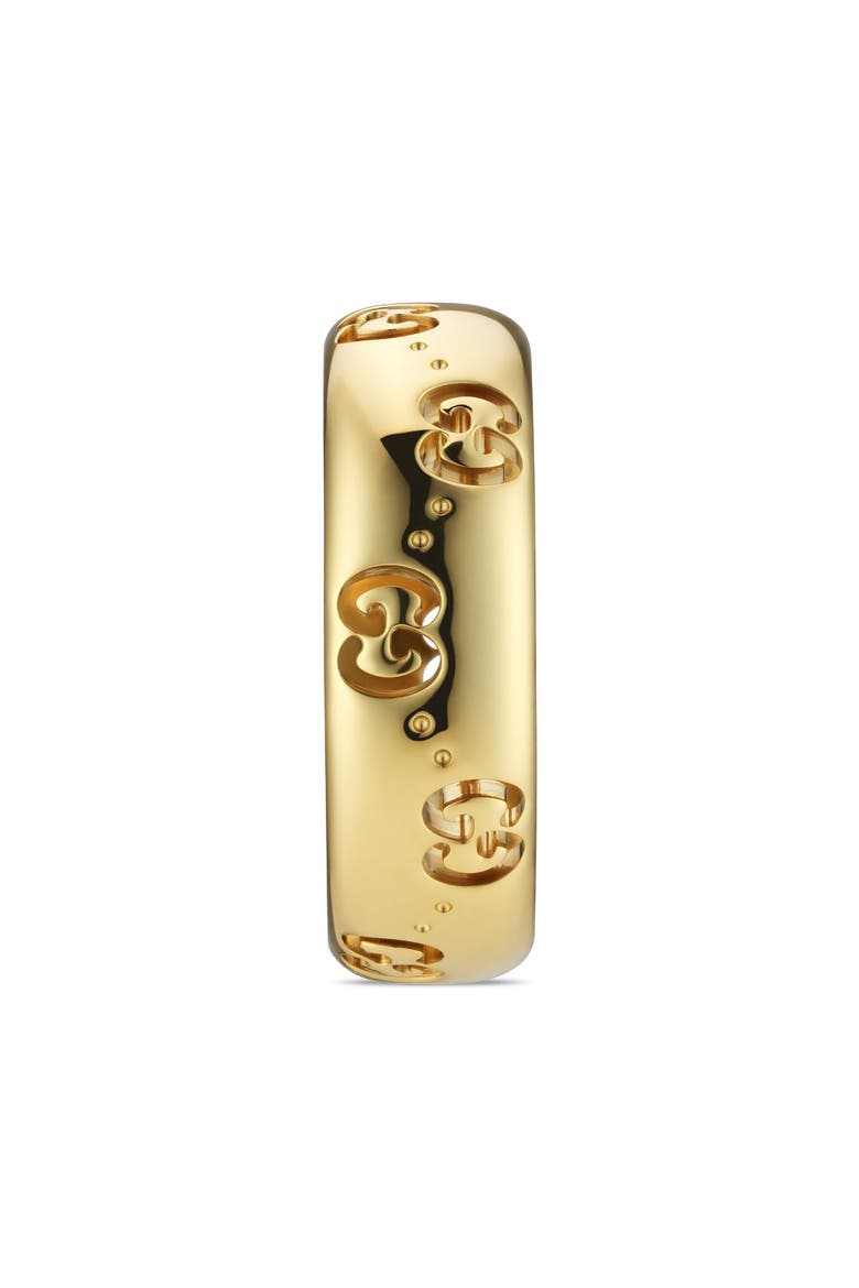 Icon GG Cutout Band Ring, Alternate, color, YELLOW GOLD
