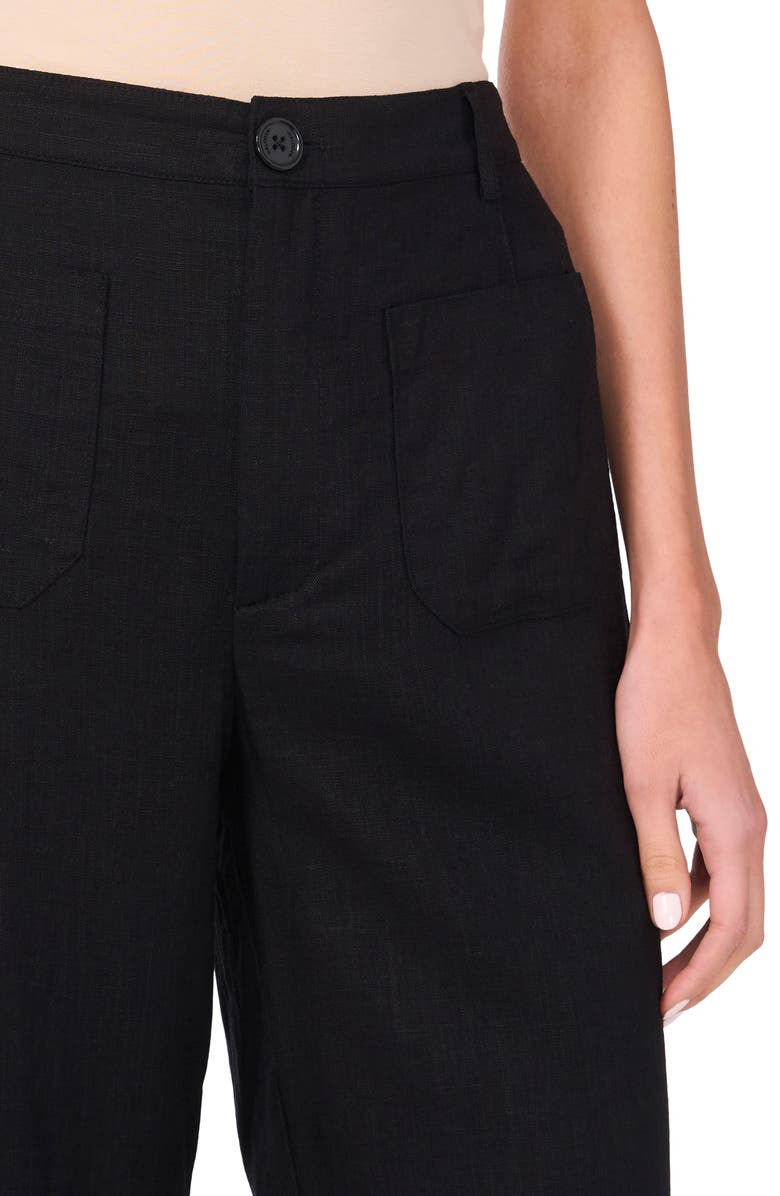 Halogen<sup>®</sup> Patch Pocket Ankle Crop Pants, Alternate, color, Rich Black