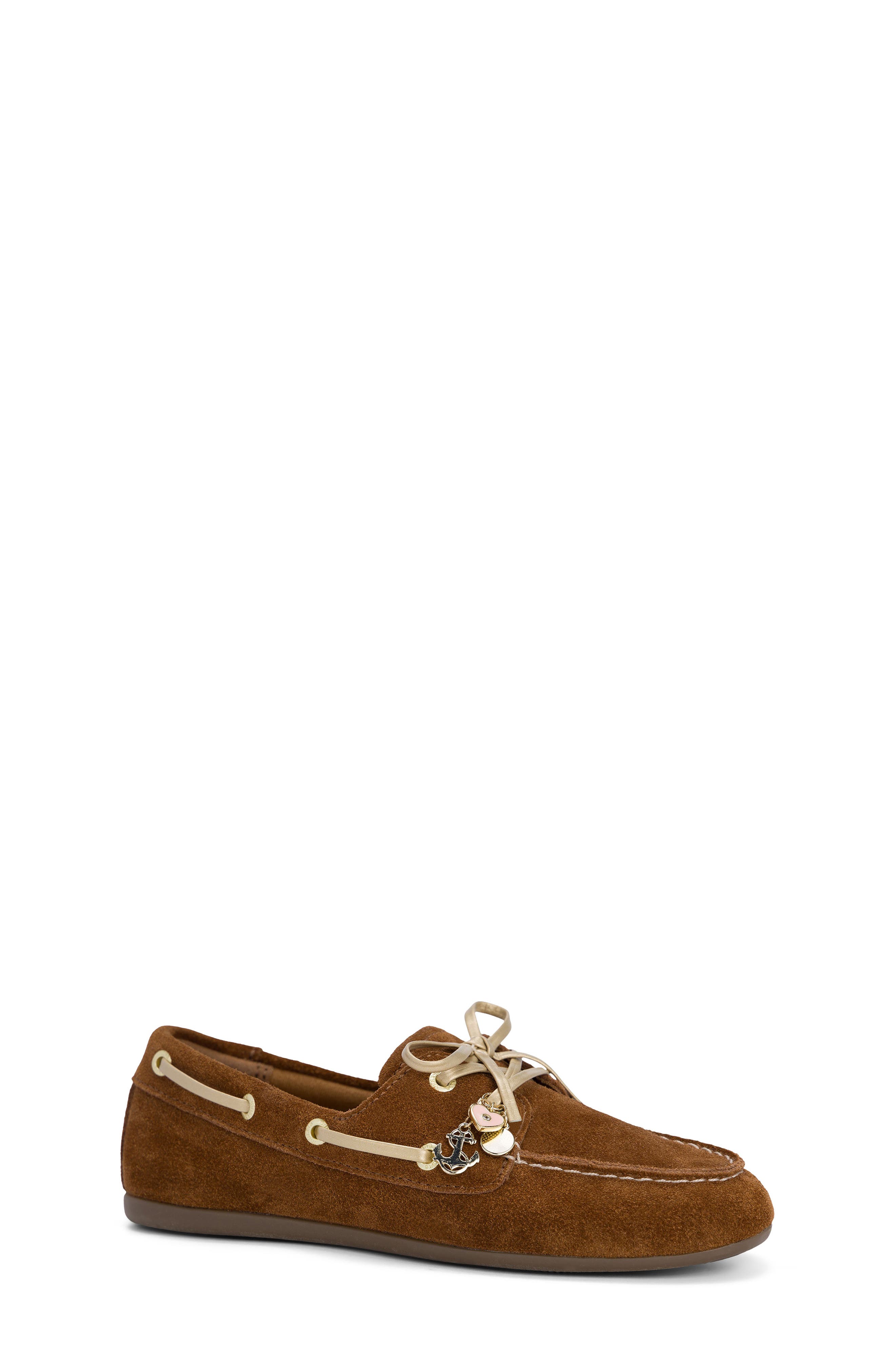 Kids' Slim Boat Shoe, Main, color, CARAMEL
