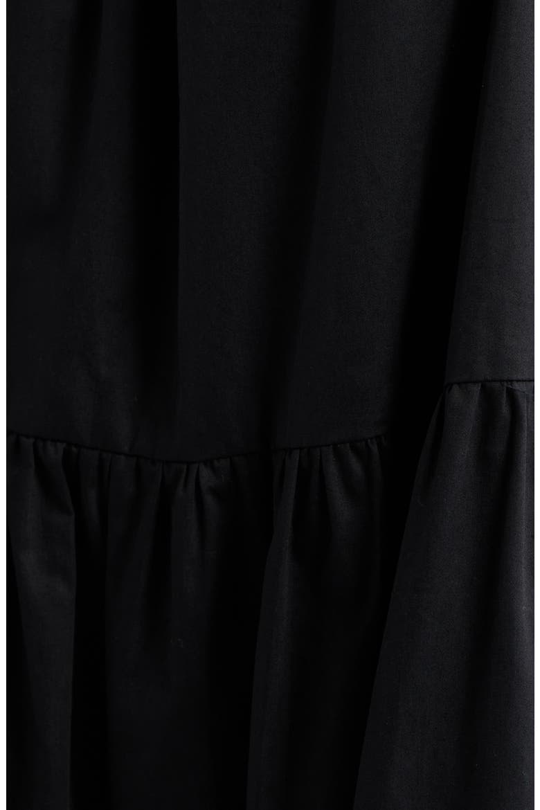 The Addison Tiered Cotton Sundress, Alternate, color, NOIR