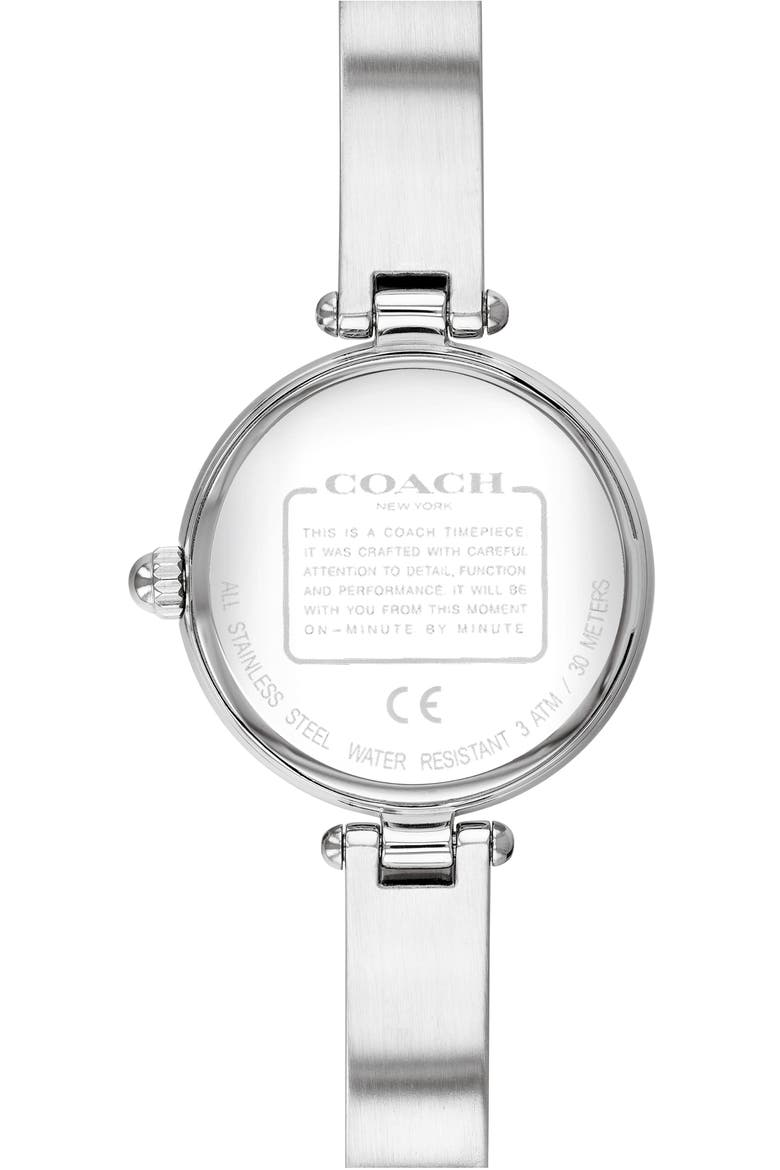 Park Tea Rose Bangle Watch, 26mm, Alternate, color, SILVER