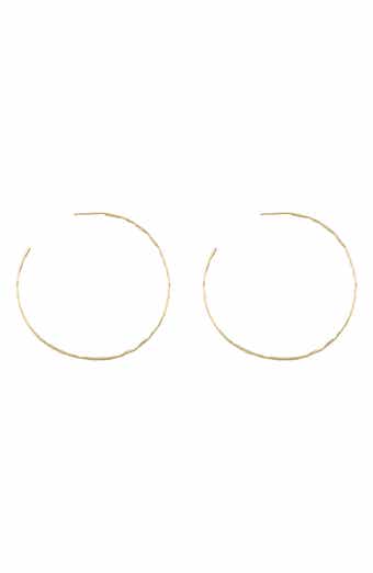 NORDSTROM RACK Demi Fine 54mm Hammered Hoop Earrings