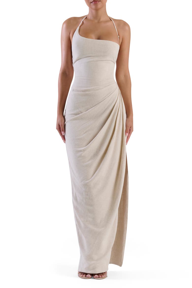 Side Slit Dress, Main, color, CREAM