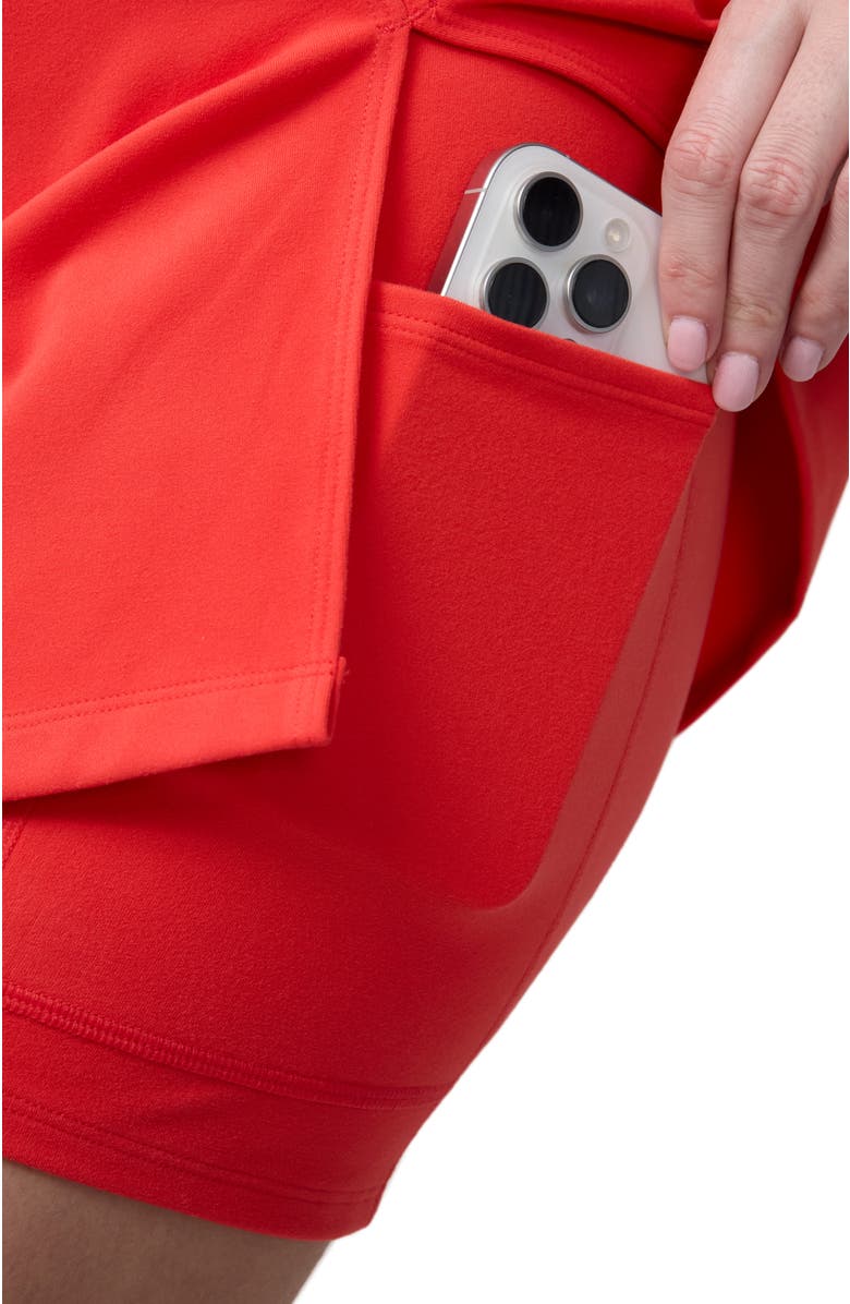 Ingrid & Isabel Square Neck Active Dress, Alternate, color, Hibiscus