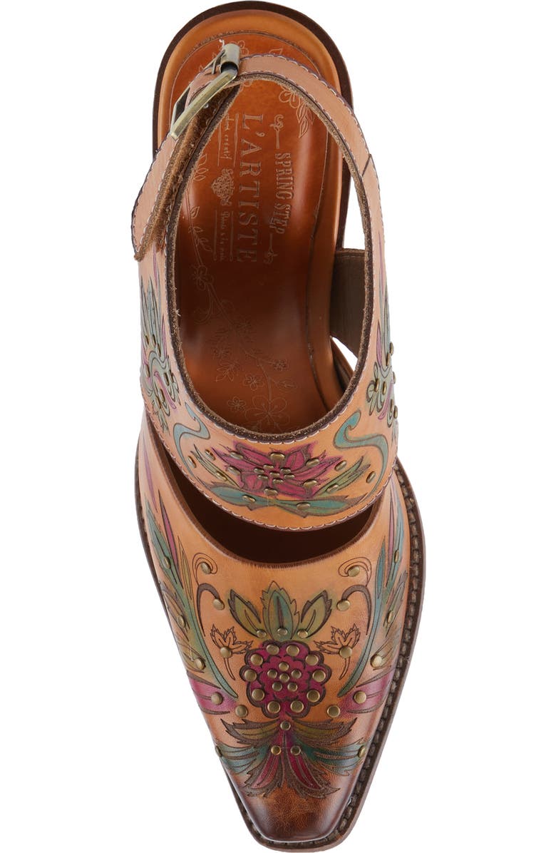 L'Artiste by Spring Step Devika Stud Slingback Pump, Alternate, color,