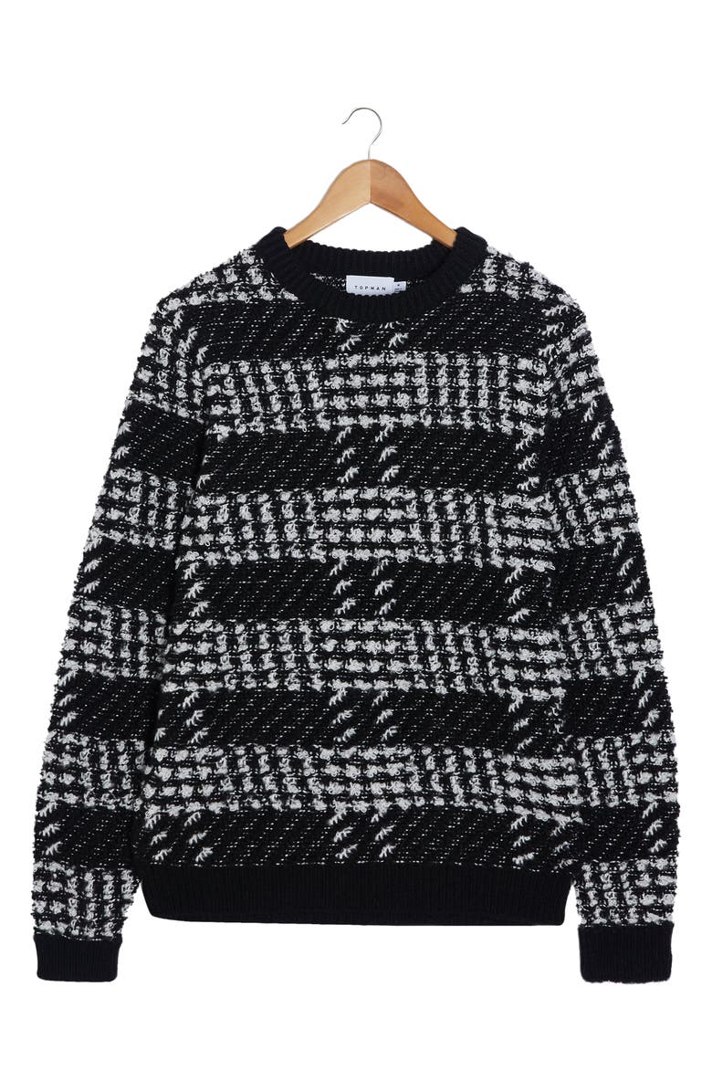 Topman Check Sweater, Alternate, color,