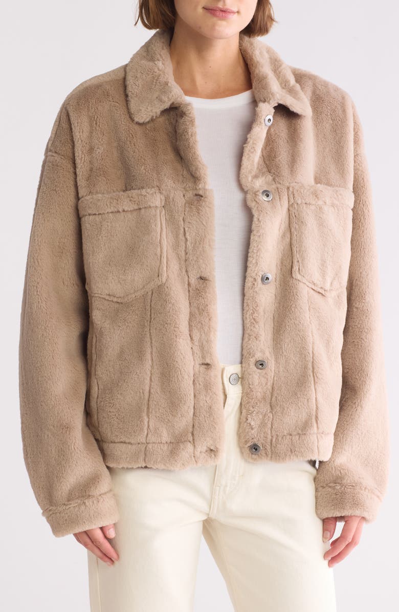 Thread & Supply Faux Fur Trucker Jacket | Nordstromrack