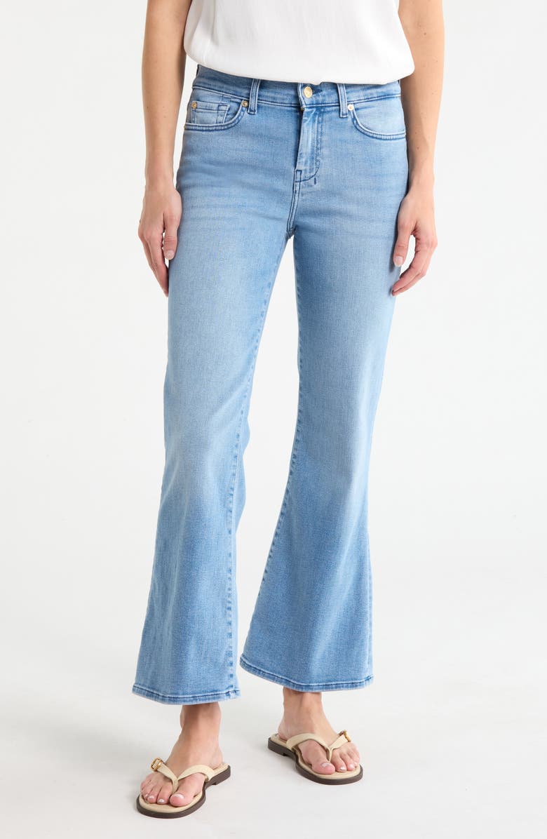 7 For All Mankind Dojo Crop Flare Leg Jeans, Main, color, Augusta