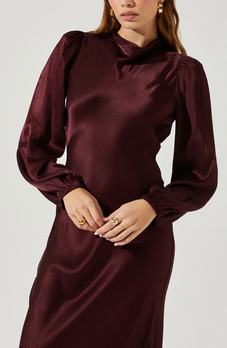 ASTR the Label Samara Long Sleeve Midi Dress, Alternate, color, 