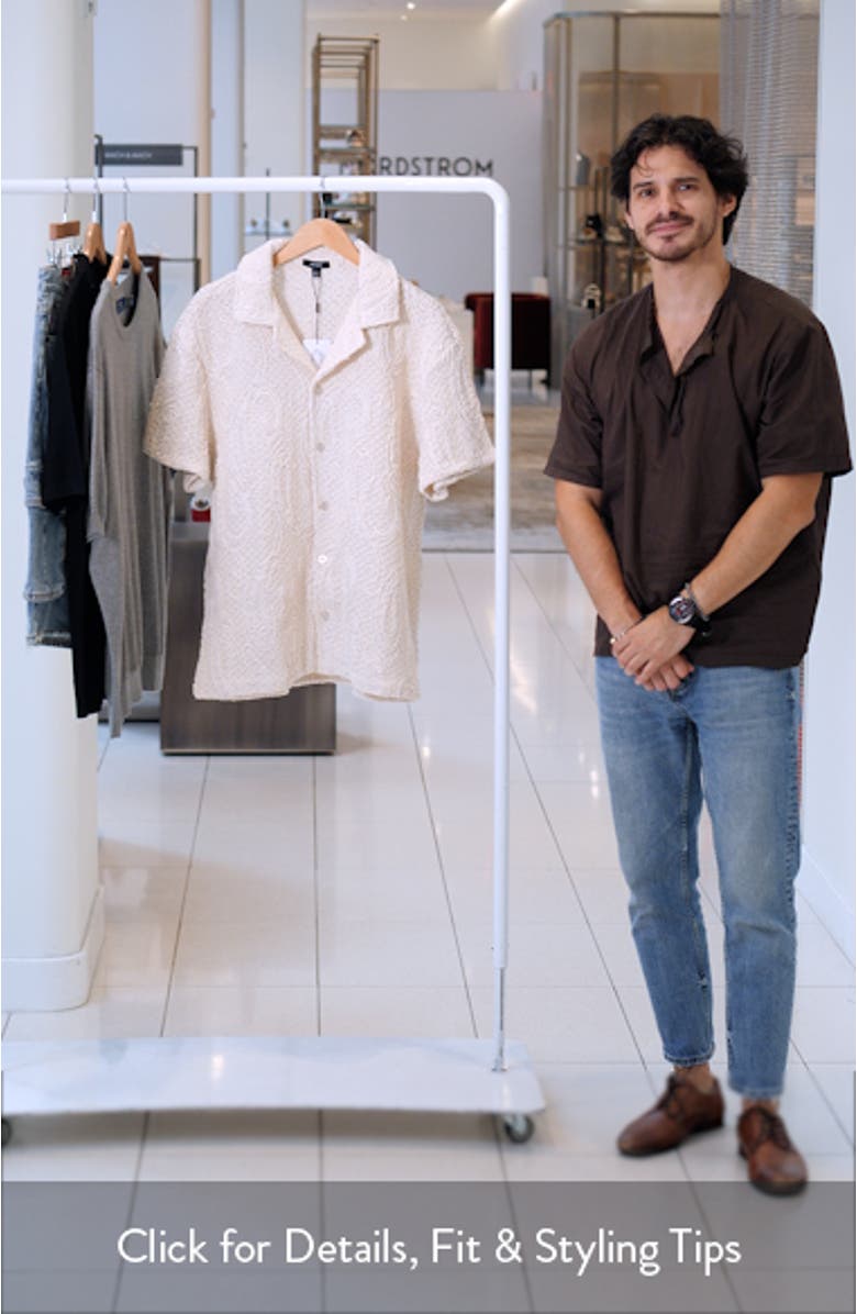 Finn Crochet Camp Shirt, sales video thumbnail