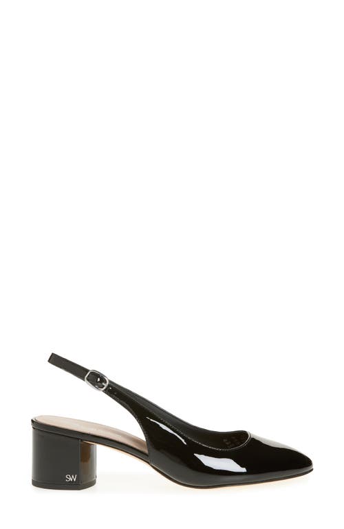 Stuart Weitzman Bridget Slingback Pump In Black Patent