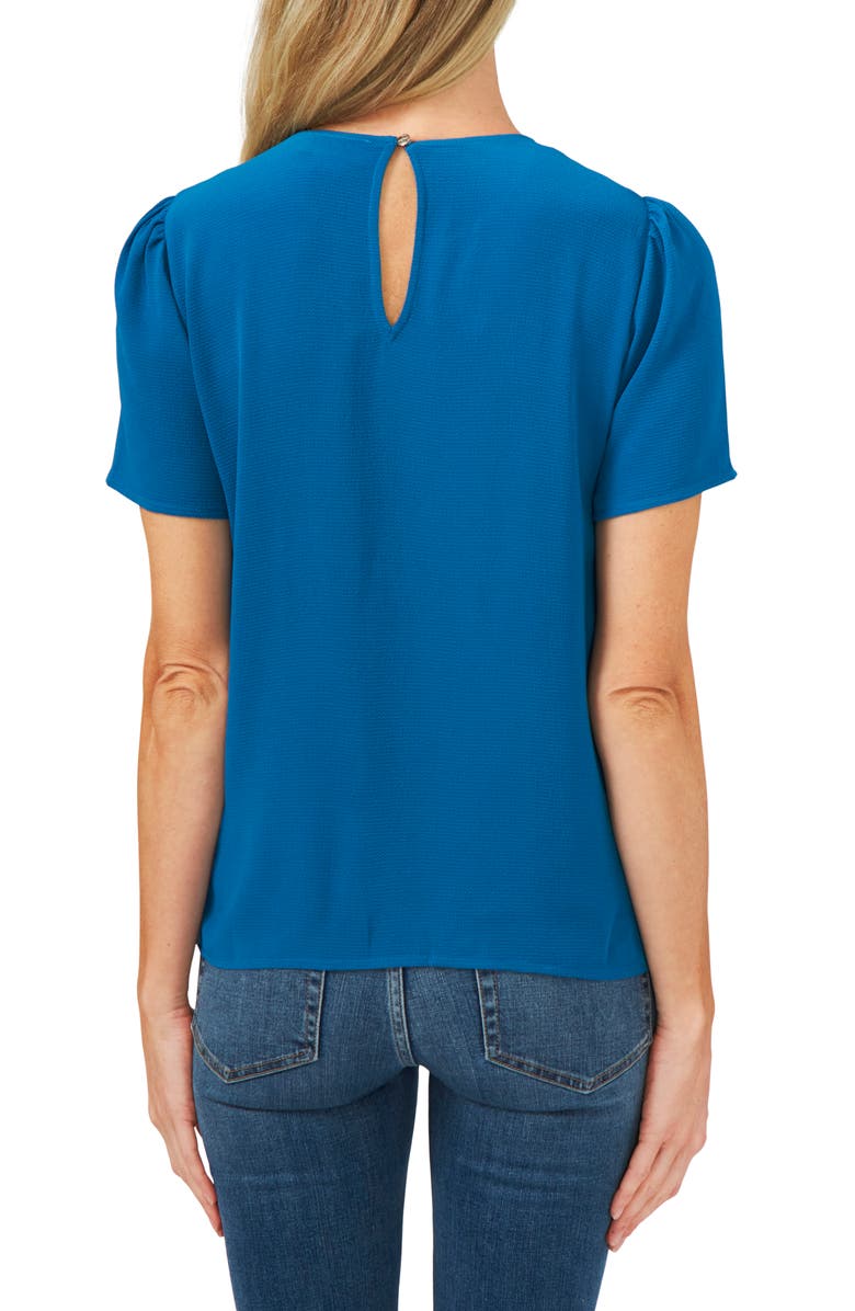 CeCe Pleat Front Top, Alternate, color, Blue Sky