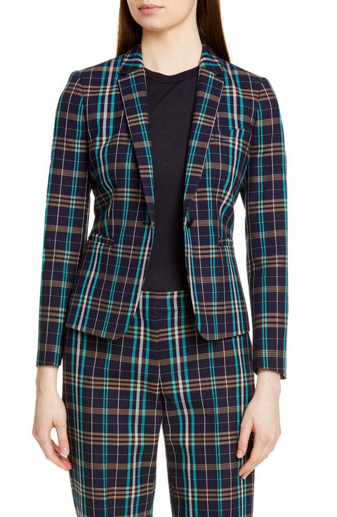 Jilesa Check Plaid Jacket (Regular & Petite)