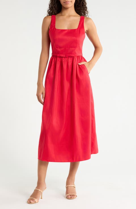 Alani Clio Pleat Midi Dress
