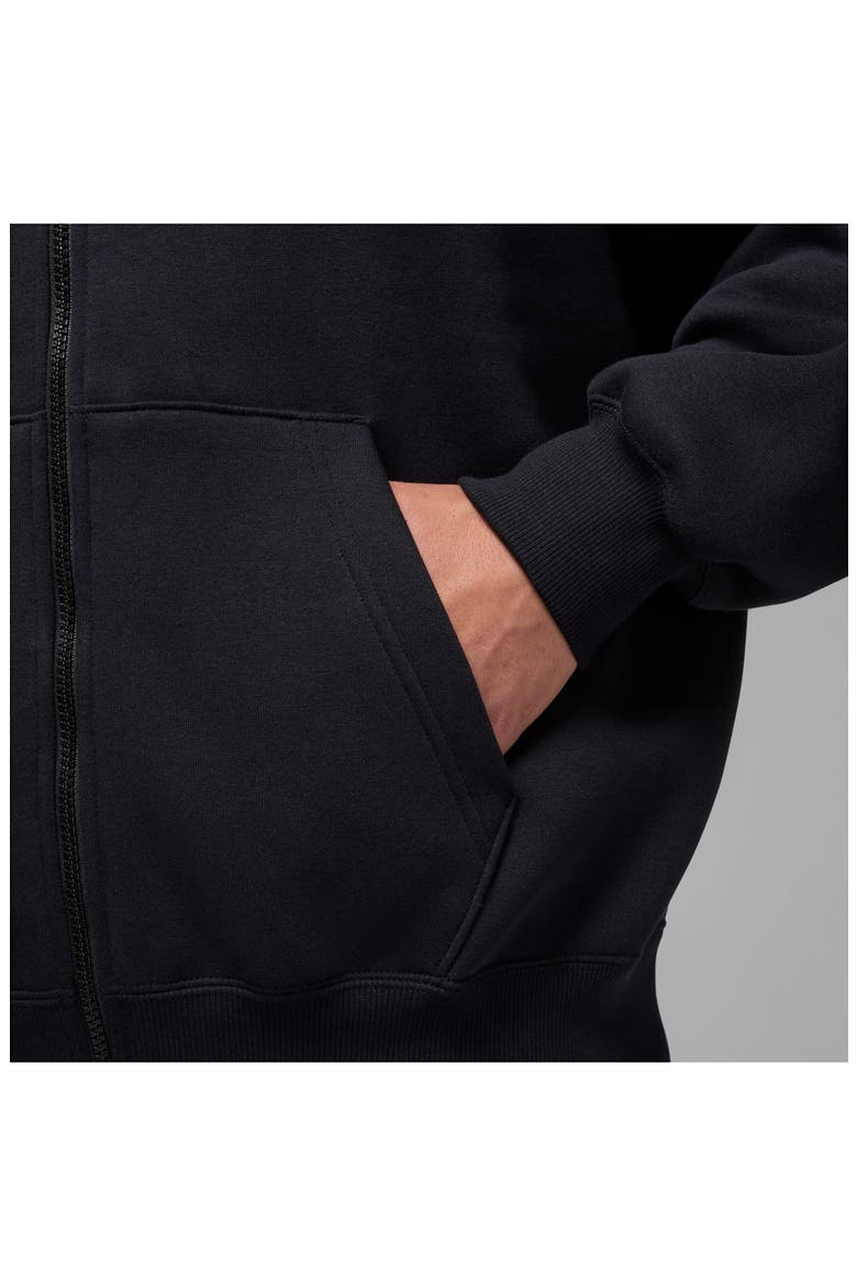 Brooklyn Fleece Oversize Hoodie, Alternate, color, BLACK/ SAIL