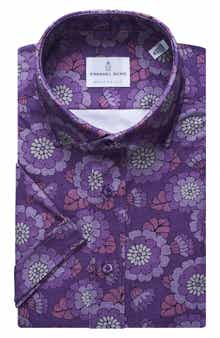 Emanuel Berg 4Flex Modern Fit Knit Dress Shirt