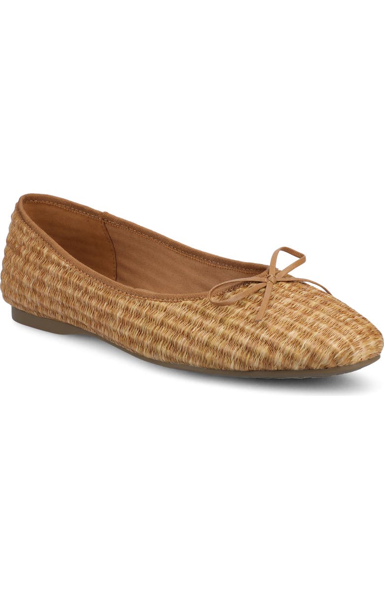 Birdies The Songbird Flat, Main, color, Tan Raffia
