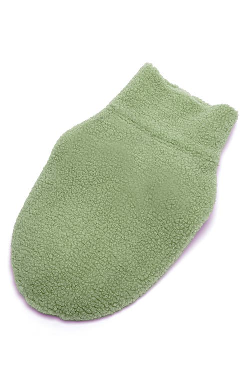 Rebel Dawg Boho Faux Shearling Pullover Dog Sweater In Green