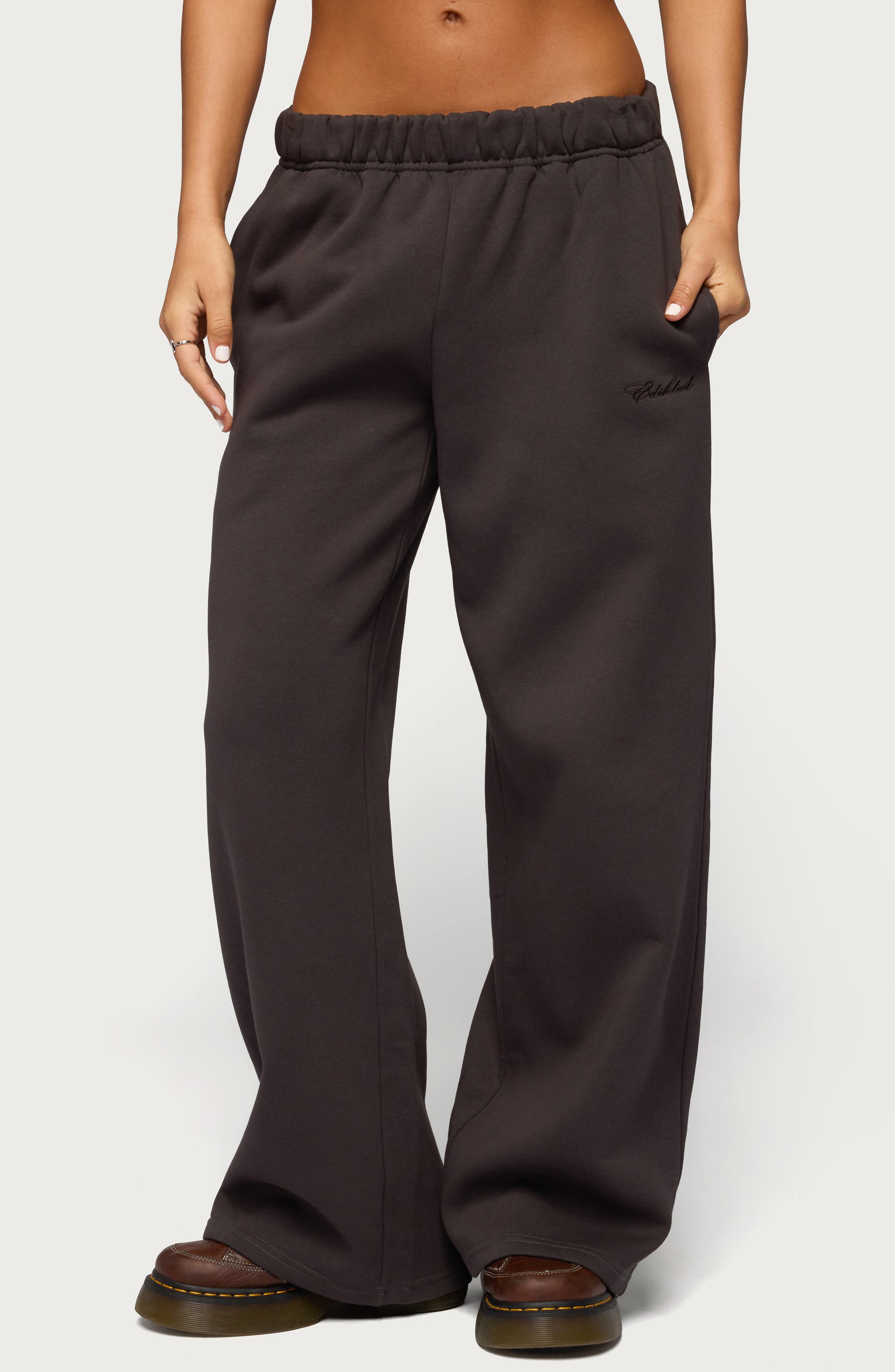 Basic Low Rise Wide Leg Sweatpants