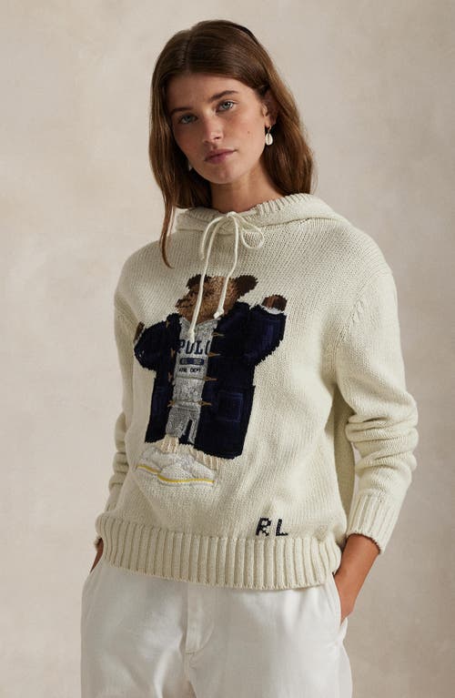 Polo Ralph Lauren Polo Bear Hooded Cotton & Linen Sweater