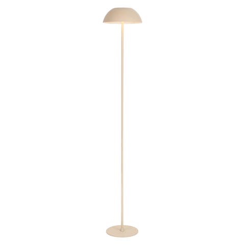 Laurel Mushroom Metal Adjustable Height Rechargeable Cordless Integrated Portable Touch Sensor Dimmable LED Indoor/Outdoor Floor Lamp