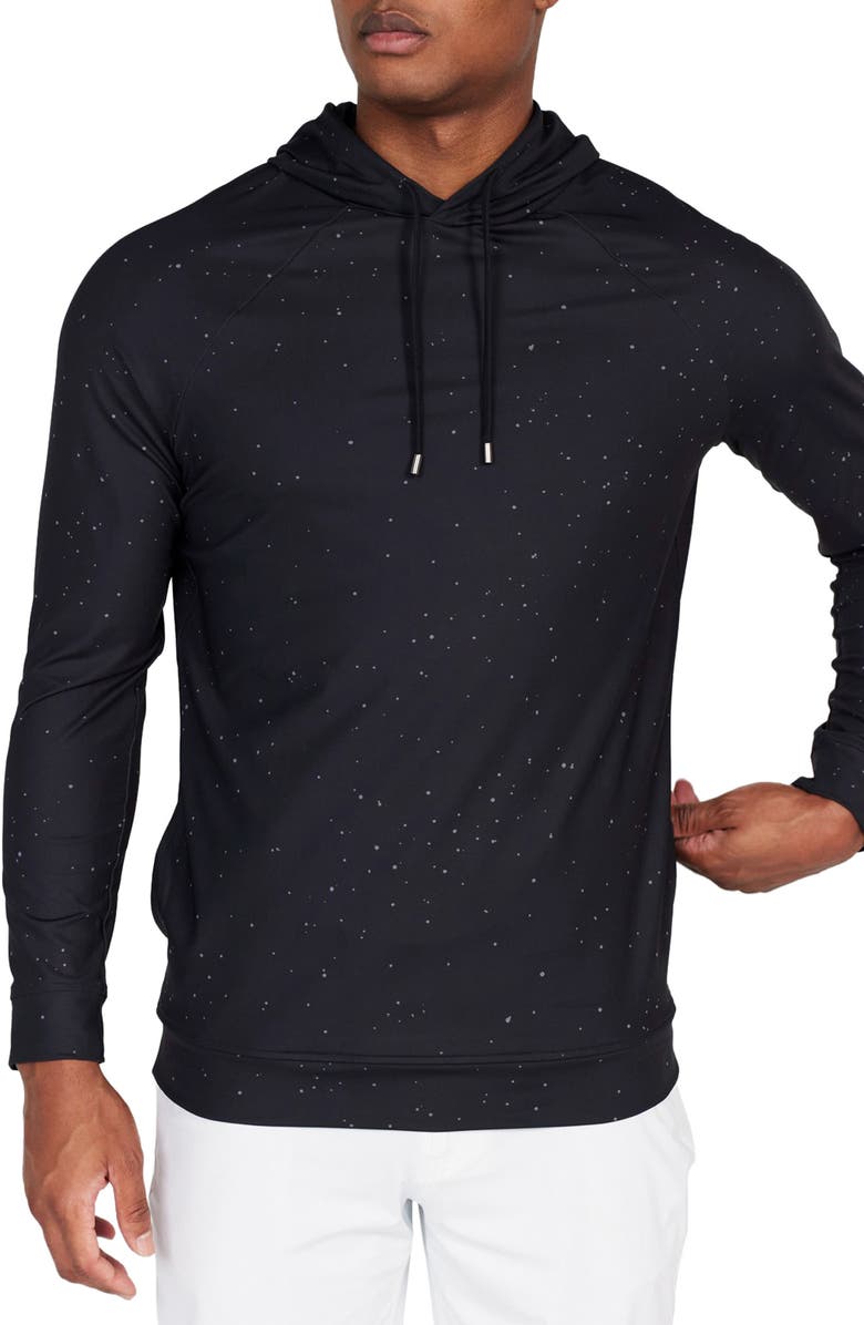 Redvanly Chivas Flecked Stretch Hoodie, Main, color, 