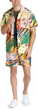 OppoSuits Tropic Thrill Camp Shirt & Drawstring Shorts Set