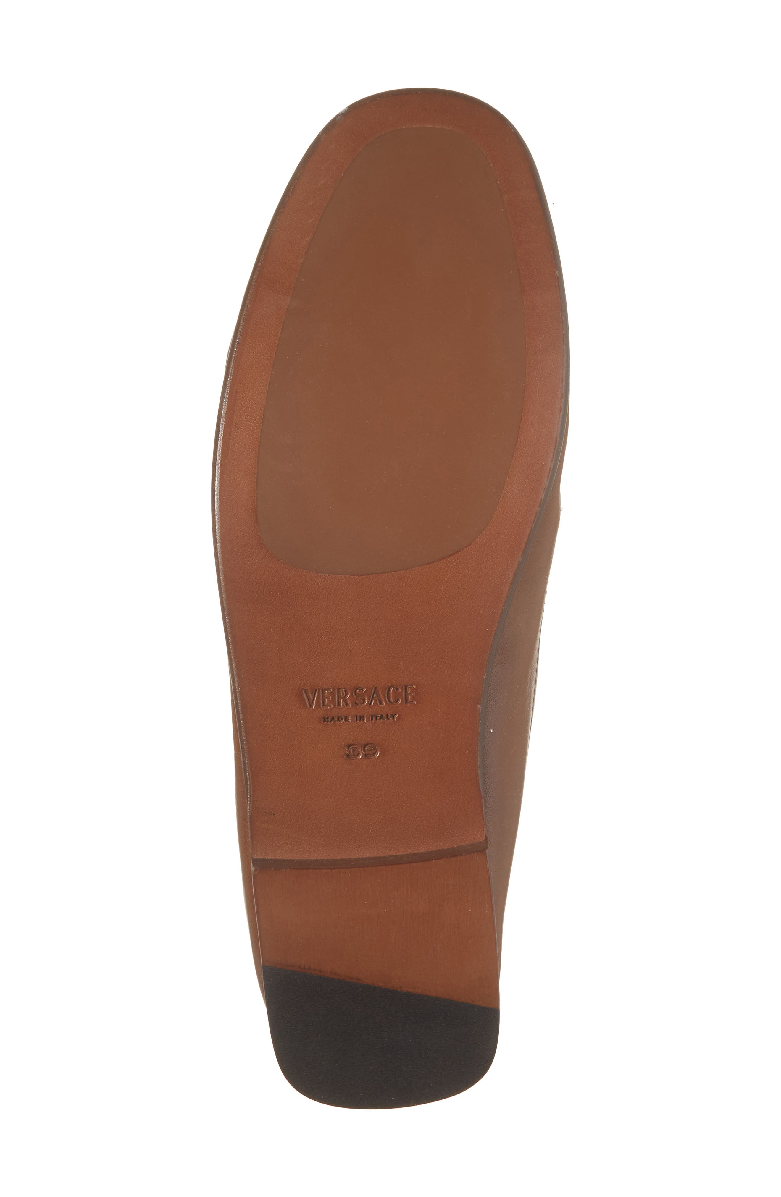 Versace Medusa Penny Loafer, Alternate, color, Rovere-Gold