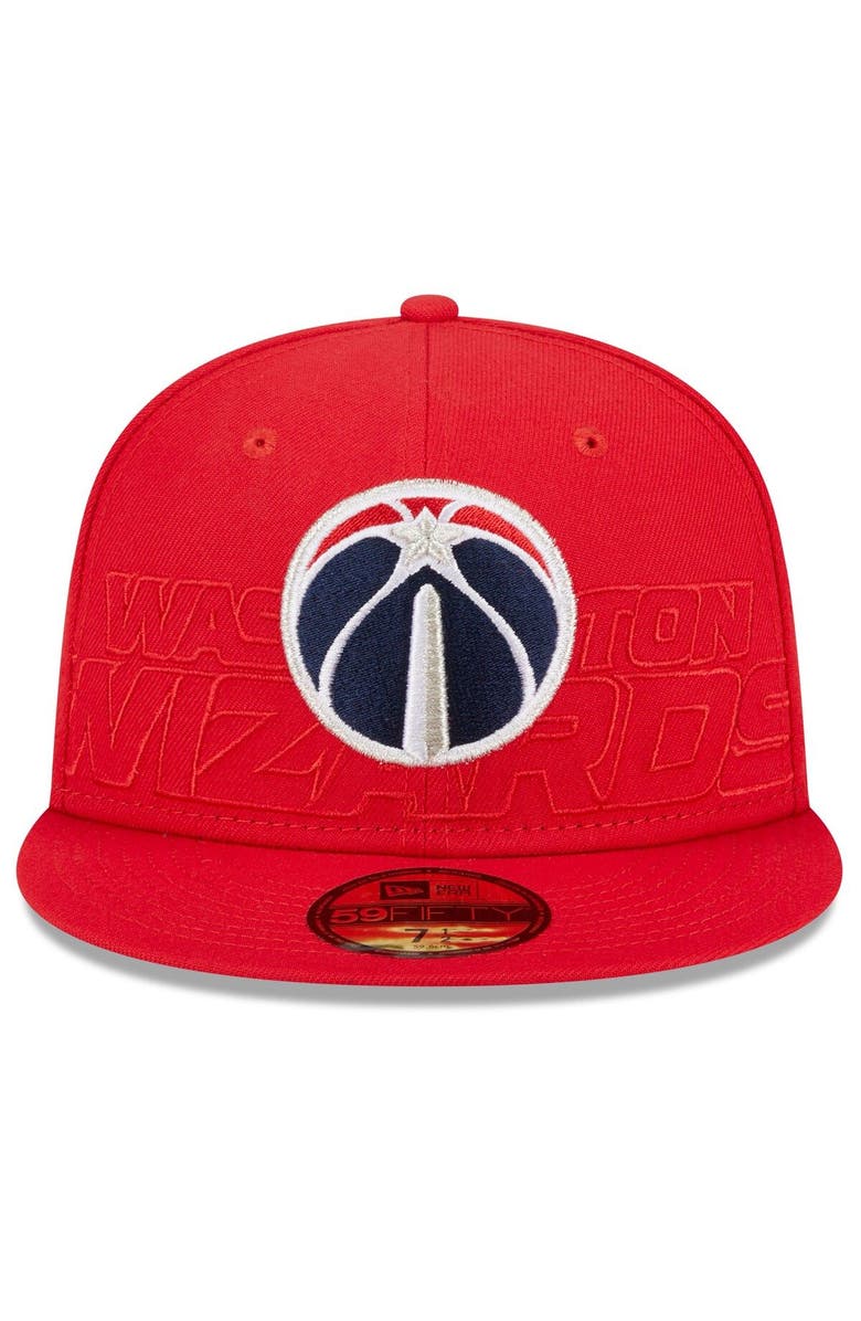 New Era Men's New Era  Red Washington Wizards 2023 NBA Draft 59FIFTY Fitted Hat, Alternate, color, 