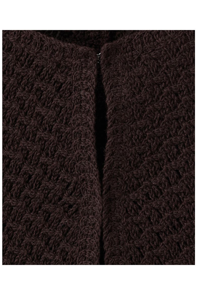 Open Stitch Sweater Vest, Alternate, color, BROWN