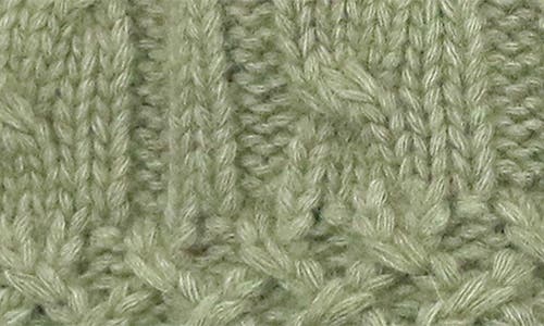 Portolano Chunky Cable Knit Scarf In Green