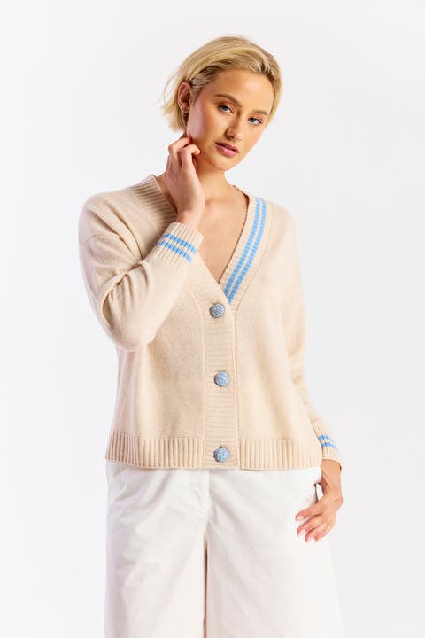J'adore La Mer 100% Cashmere Cardigan