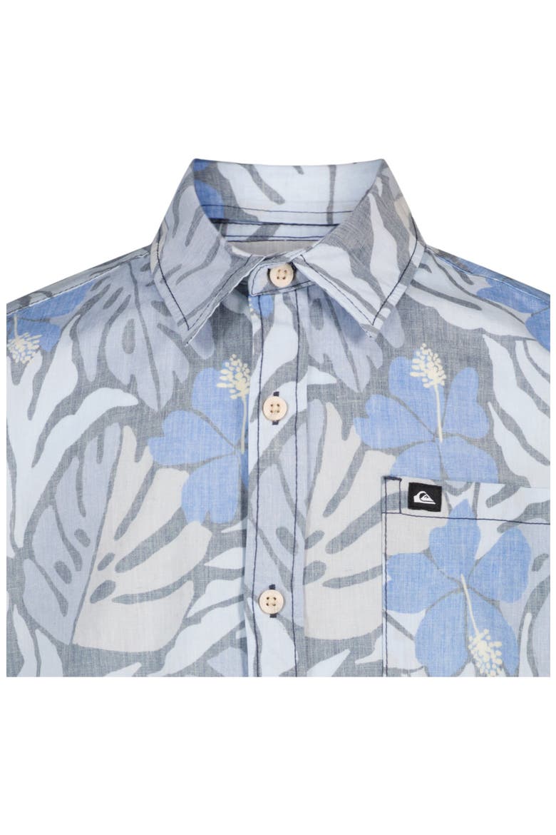 Kids' Palm Breeze Short Sleeve Shirt, Alternate, color, SKYWAY