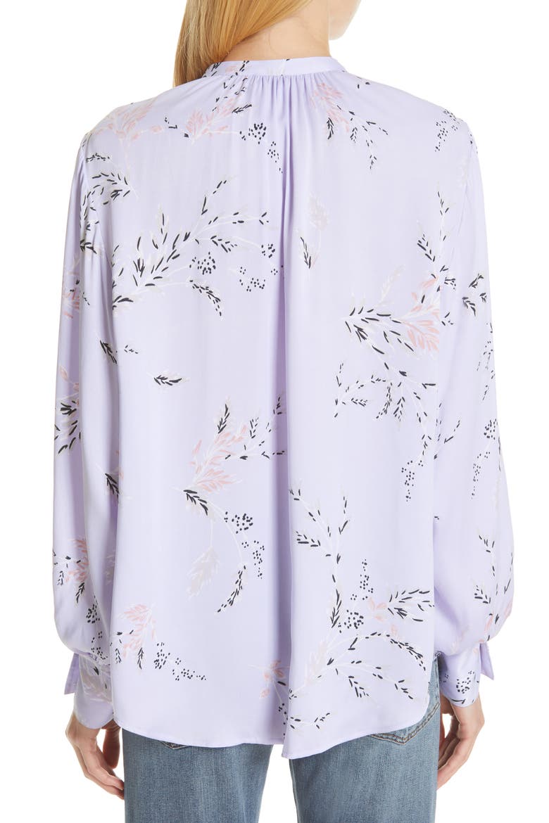Causette Silk Blend Shirt, Alternate, color, LAVENDER MULTI