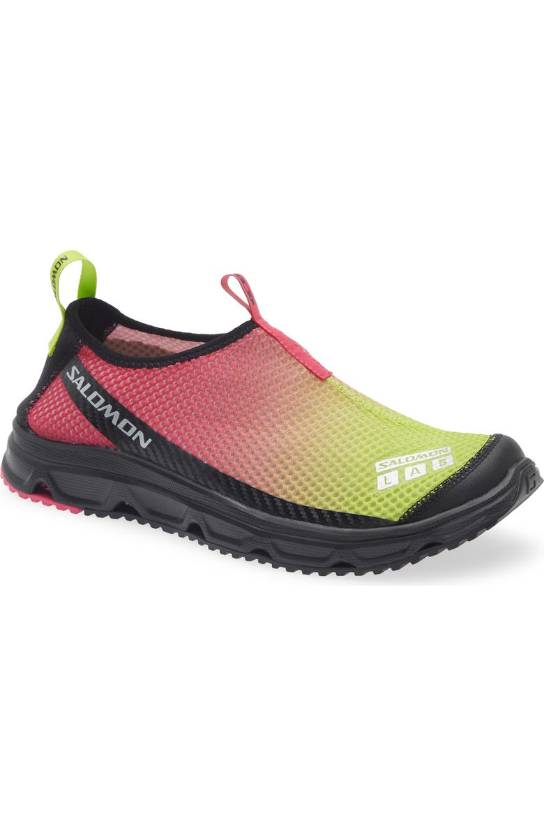 Salomon Gender Inclusive RX Moc 3.0 Slip-On Sneaker, Main, color, Pink Yarrow/ Acid Lime