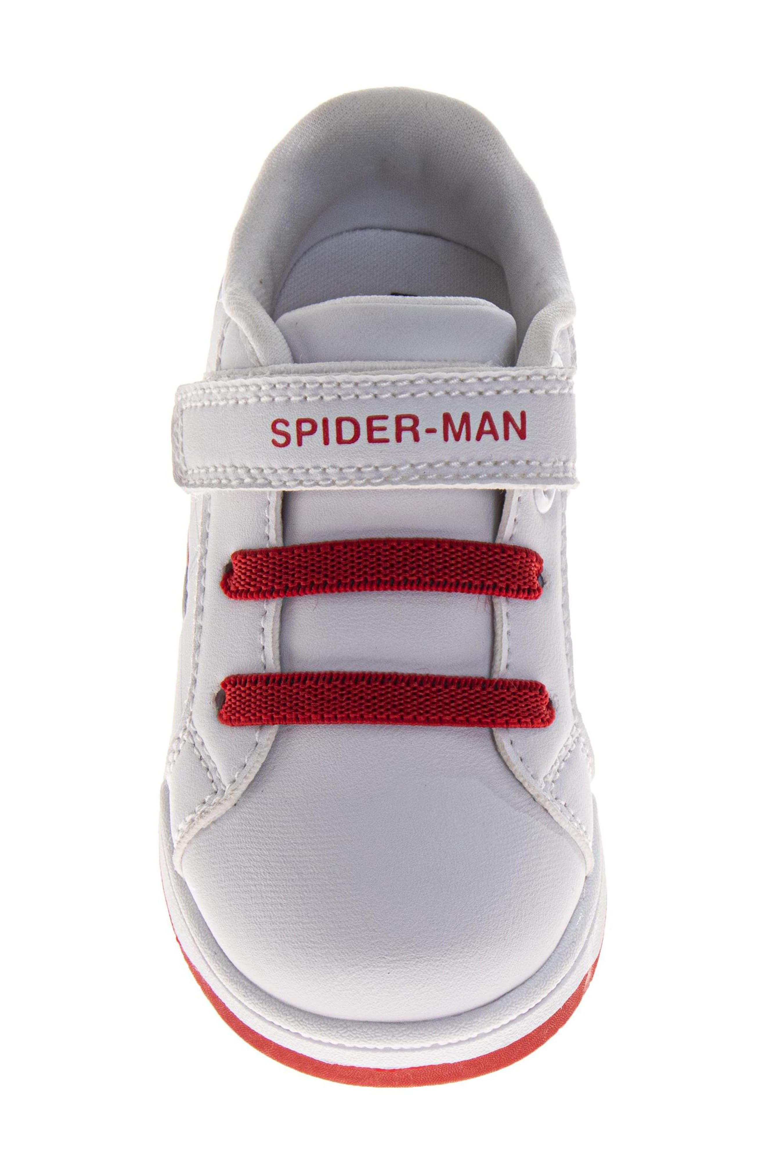 Kids' Marvel Web-Slinger Spider-Man Sneaker, Alternate, color, WHITE RED