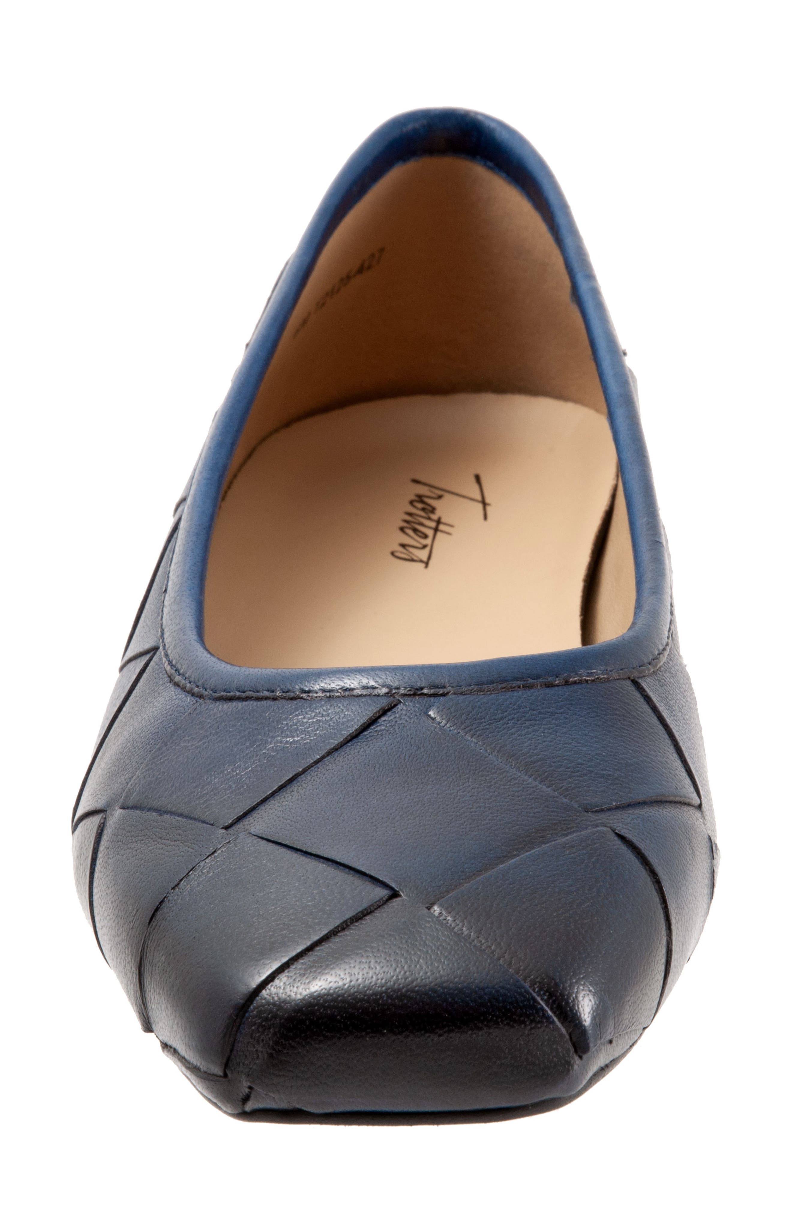 Hanny Flat, Alternate, color, BLUE LEATHER
